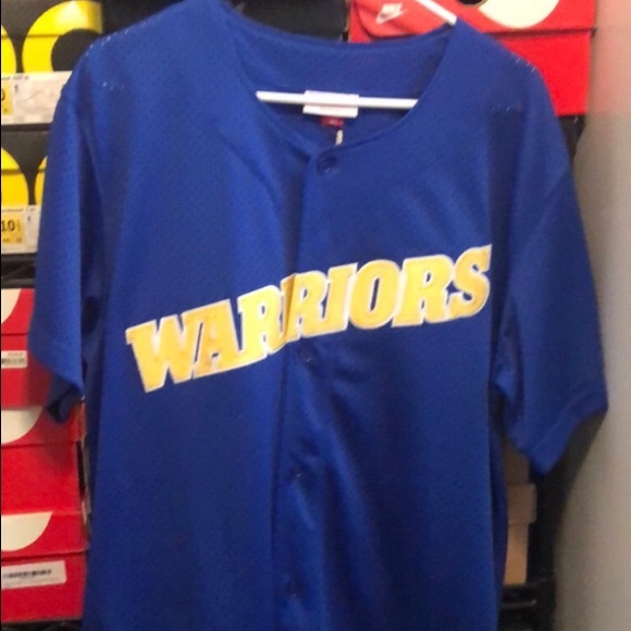 warriors baseball jersey